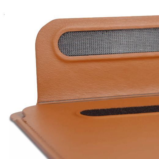 Чехол-папка WIWU Velcro Skin Pro III Leather Brown для MacBook 16" (2021 | 2022 | 2023  M1 | M2 | M3)