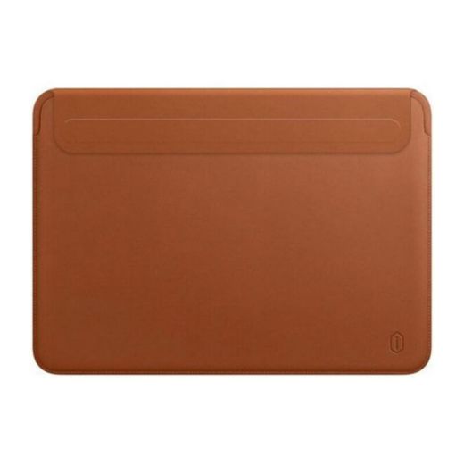Чехол-папка WIWU Velcro Skin Pro III Leather Brown для MacBook 16" (2021 | 2022 | 2023  M1 | M2 | M3)