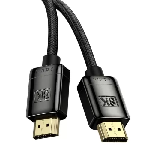 Кабель Baseus High Definition Series HDMI 8K to HDMI 8K Adapter Cable (Zinc alloy) 1m Black (WKGQ000001)