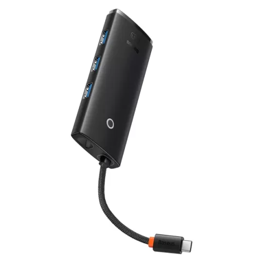 USB-Hub Baseus Lite Series 5-Port Type-C HUB Docking Station Type-C to HDMI | USB3.0 | PD) Black (WKQX040001)