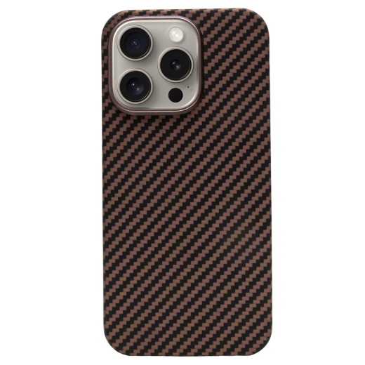 Карбоновий чохол CasePro Premium Carbon Case with MagSafe Yellow для iPhone 15 Pro