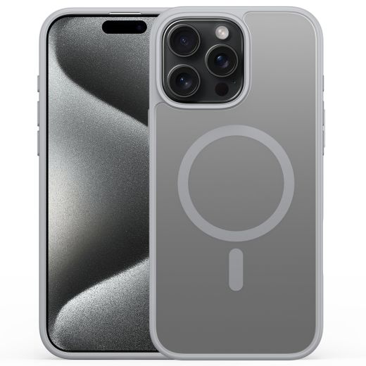 Чохол Alabay Cloud Matte Series Grey для iPhone 15 Pro