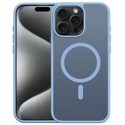 Чехол Alabay Cloud Matte Series Light Blue для iPhone 15 Pro Max