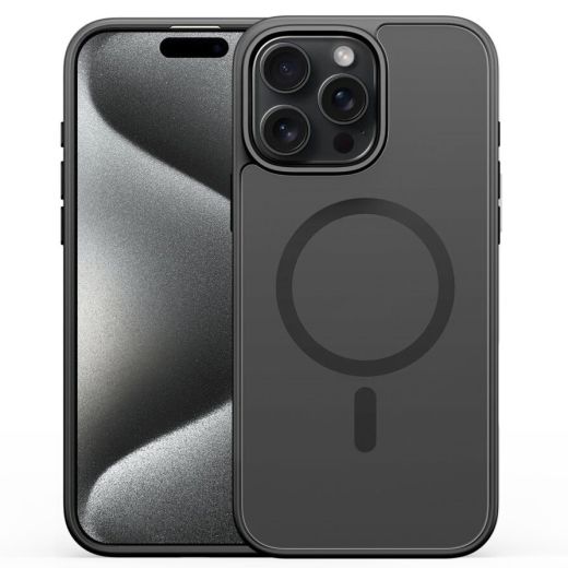 Чехол Alabay Cloud Matte Series Black для iPhone 15 Pro