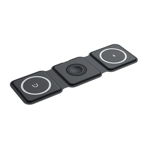 Безпровідна зарядка MegFold MagSafe Wireless Charger 3 в 1 Black для iPhone 14 | Apple Watch | AirPods