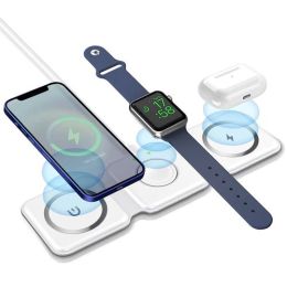 ZEERA MegFold MagSafe Wireless Charger 3 1 White iPhone 14 Apple Watch AirPods iPhone ZEERA