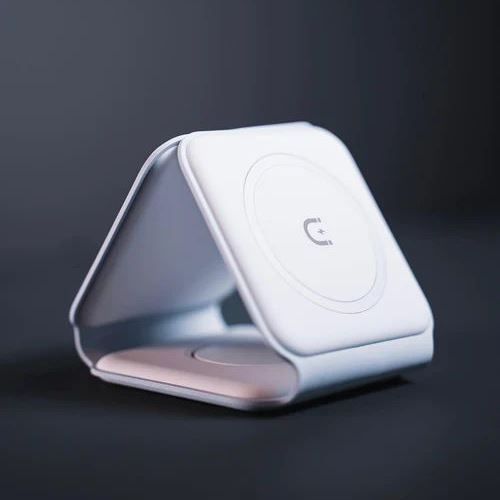 Безпровідна зарядка ZEERA MegFold MagSafe Wireless Charger 3 в 1 White для iPhone 14 | Apple Watch | AirPods