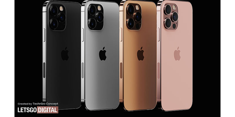 iPhone 13 Pro Max может быть в цветах Sunset Gold и Rose Gold