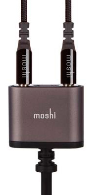 Сплиттер на два наушника Moshi 3.5 mm Audio Jack Splitter Black