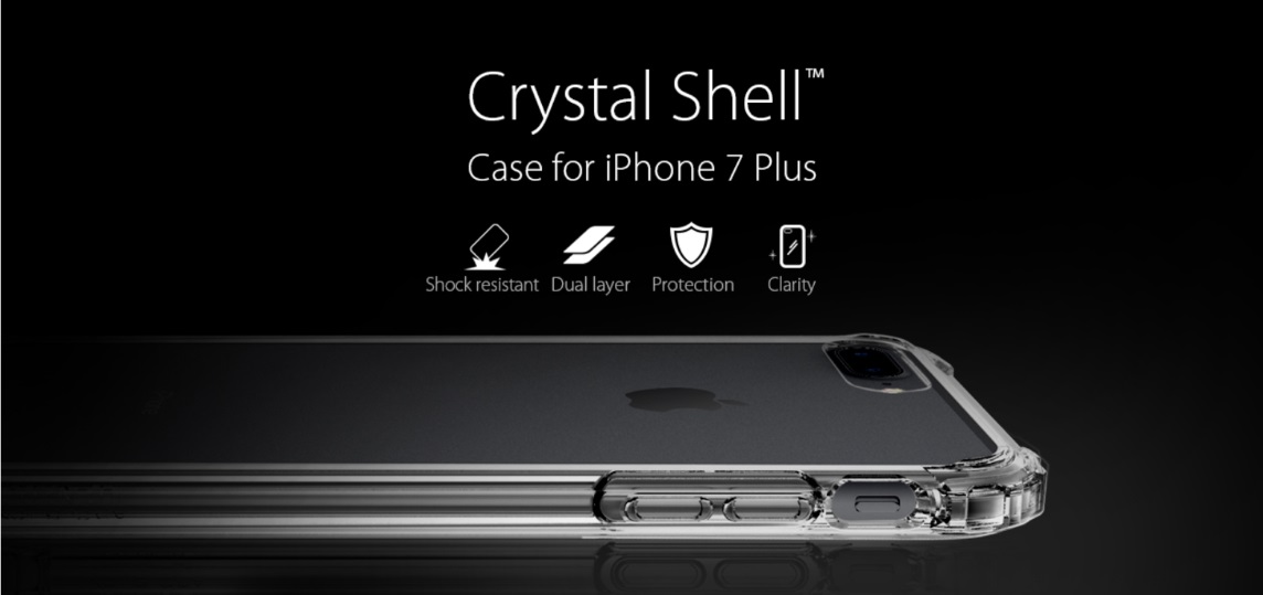 Чехол Spigen Crystal Shell Dark Crystal для iPhone 7 Plus